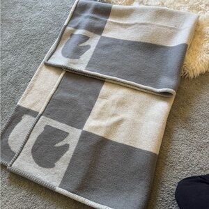 HERMES Avalon Blanket - grey  - Wool Cashmere
